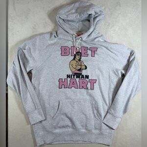HOMAGE Men’s XL Soft Cotton Bret ‘The Hitman’ Hart Wrestling Hoodie WWE WWF